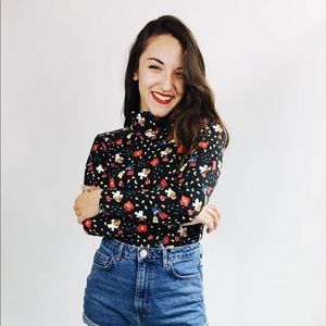 90’s Black Halloween Turtleneck